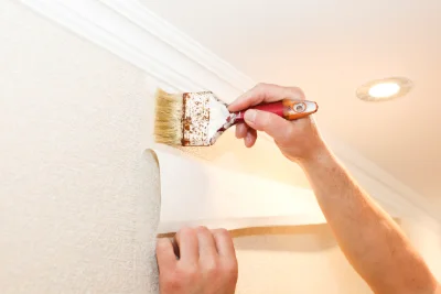 Pose de papier peint à la Côte-en-Couzan — revêtements muraux et toiles de verre